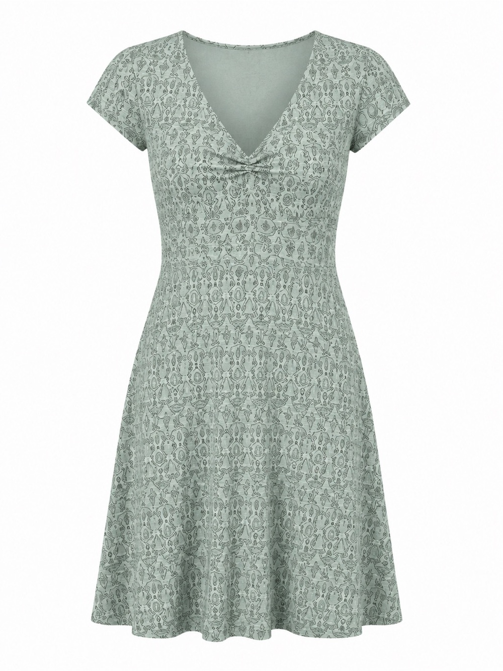 Toad&Co Rosemarie Dress Pistachio Tapestry Organic Cotton Tencel Medium